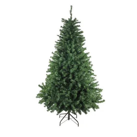 Northlight Canadian Pine Full Artificial Christmas Tree - 7' - Unlit Green {1}