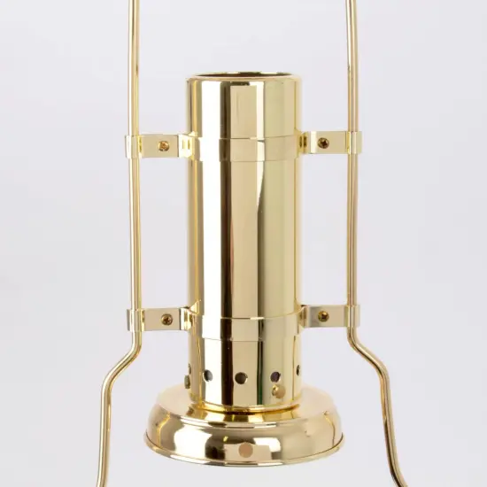 Aladdin Oil Lamp Hanging Frame, BH210 Solid Brass Deluxe Replacement Frame, Fits Aladdin Hanging Brass Chandelier Lamps {3}