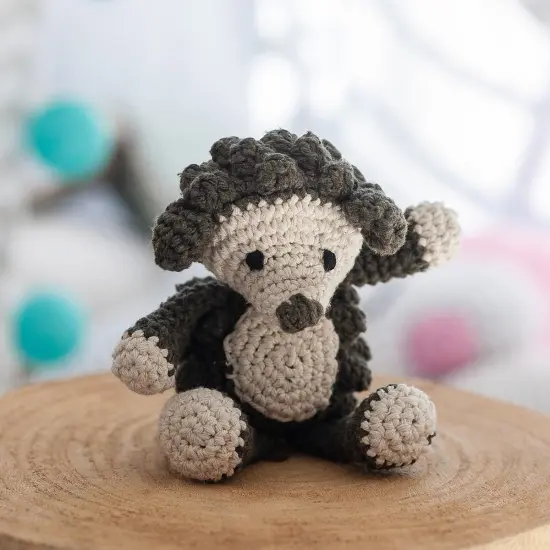 Hoooked Amigurumi DIY Kit W/Eco Barbante Yarn-Hedgehog Hazel - Aspen {2}