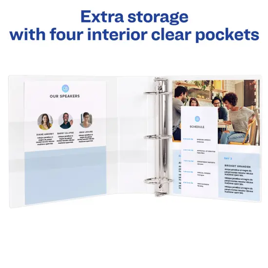 Avery Heavy-Duty View 3 Ring Binder, 1.5" One Touch EZD Rings, 1 Chartreuse Binder (79773) {6}