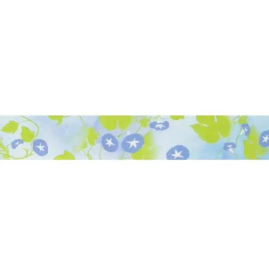Wrapables Flowers and Greens Washi Masking Tape, 15mm x 7m Sweet Pea {3}