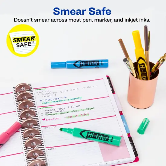 Avery Desk-Style Highlighters, 4 Assorted Colors Per Pack, 5 Packs, 20 Highlighters Total (17752) {2}