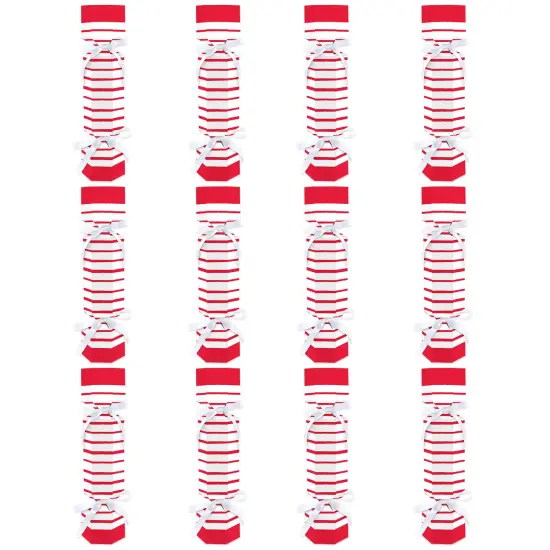 Big Dot of Happiness Red Stripes - No Snap Simple Party Table Favors - DIY Cracker Boxes - Set of 12 {6}