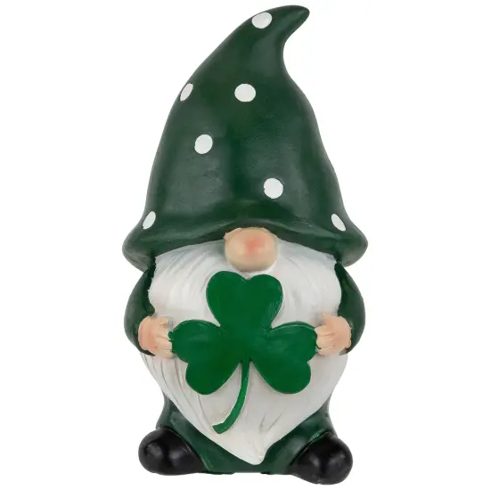 Northlight Shamrock Gnome St. Patrick's Day Outdoor Garden Statue - 7.75" Green {1}