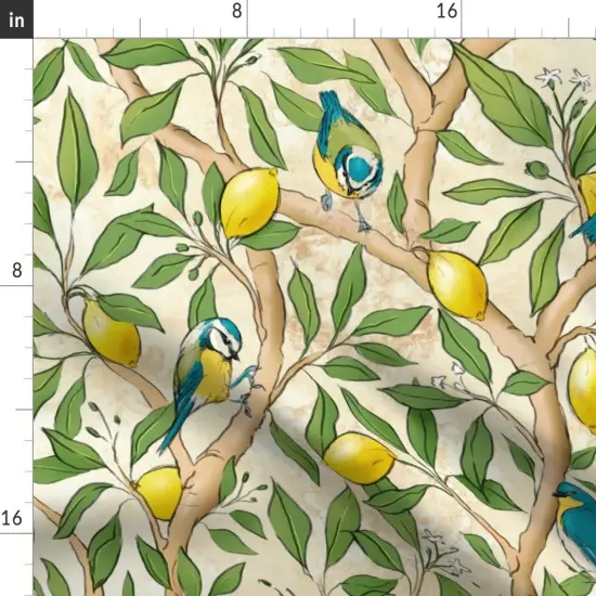 Various Fabrics by the Yard or Fat Quarter Nature Leaves Branches Tree Custom Printed Fabric by Spoonflower {2}