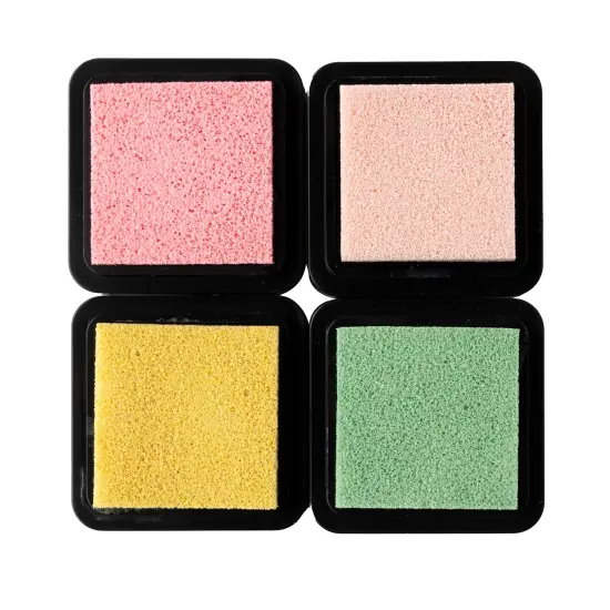 American Crafts Hello Little Girl Ink Pads-4/Pkg {5}