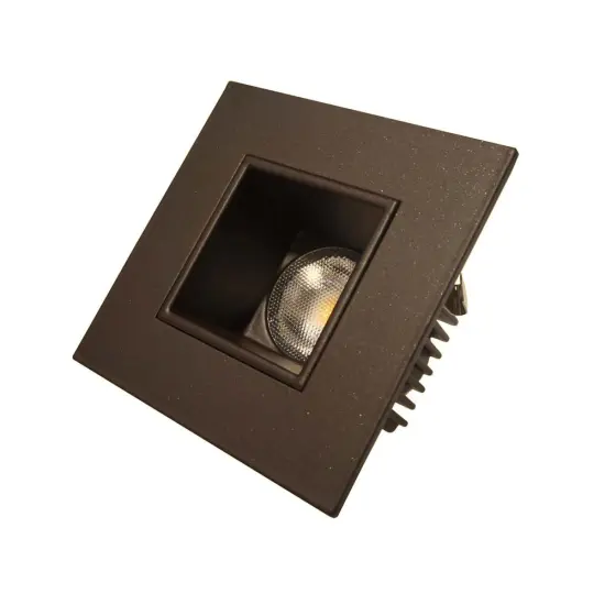 NICOR 2 in. Square LED Downlight in Oil-Rubbed Bronze, 3000K Soft White {2}