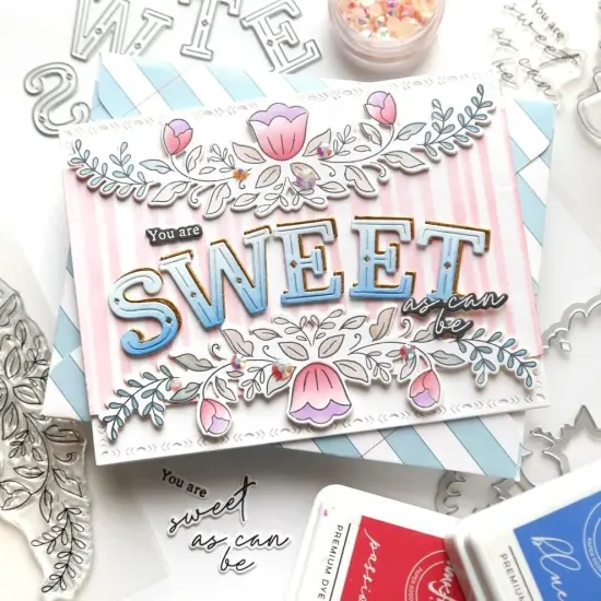 Pinkfresh Studio Clear Stamp Set 4"X6"-Sending Love {4}