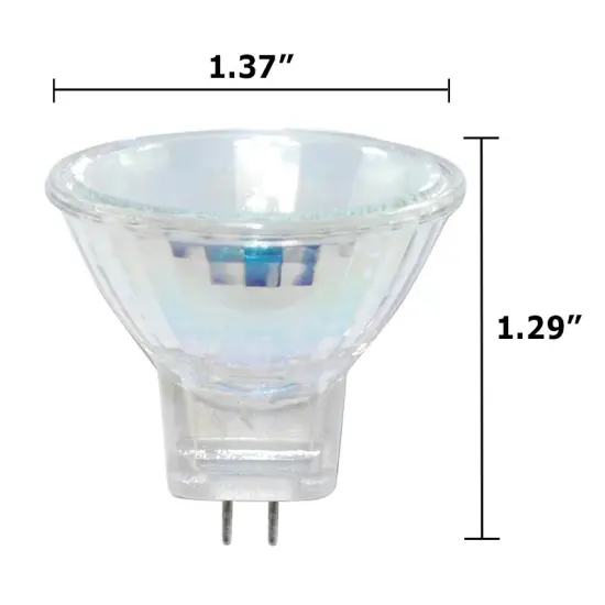 BulbAmerica FTC 20w 12v MR11 Narrow Flood halogen light lamp {3}
