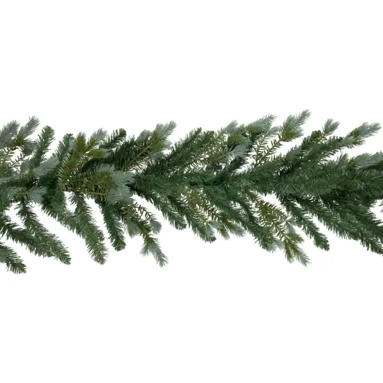Northlight Real Touch&trade;️ Blue Spruce Artificial Christmas Garland - 9' x 14" - Unlit Green {7}