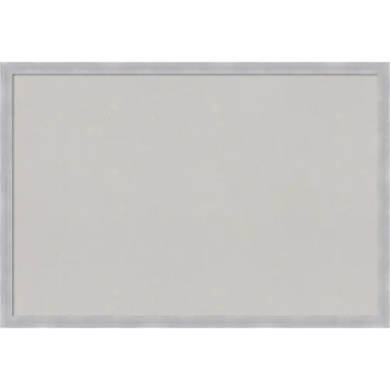 Grace Narrow Framed Corkboard, Grey Cork Nickel {1}