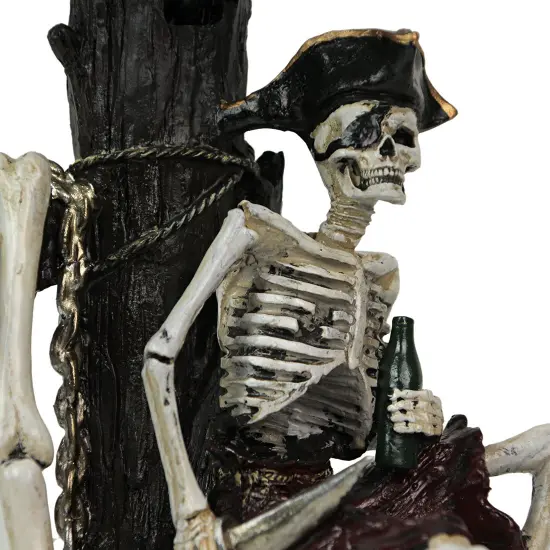Pirate Skeleton W/ Treasure Table Lamp W/ Shade 21 inches tall {4}