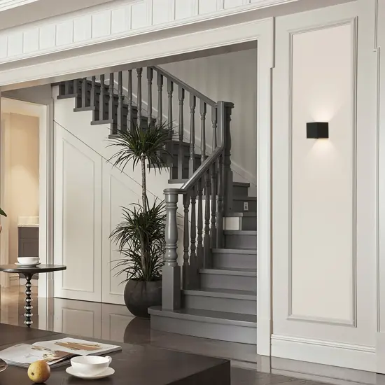 Modern Wall Sconce LED Waterproof Wall Lamp Aluminum with Adjustable Beam 10-Watt 4000K Cool White Indoor Outdoor for Bathroom Bedroom Corridor Living Room Stairs and Garden Single Black {2}