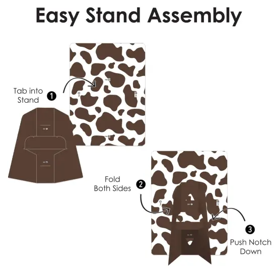 Big Dot of Happiness My First Rodeo - Little Cowboy 1st Birthday Party 4x6 Picture Display - Paper Photo Frames - Set of 12 {7}