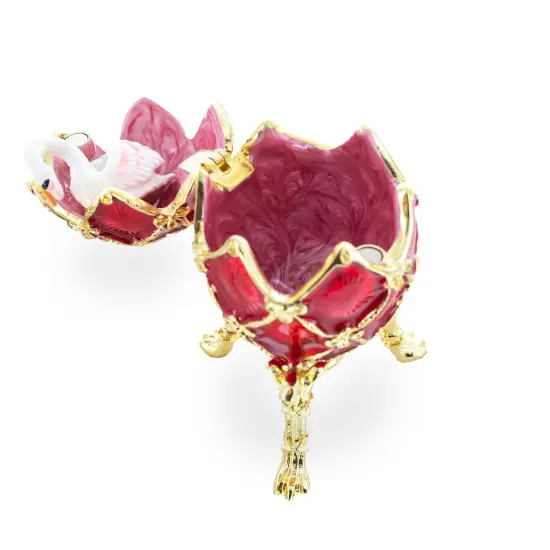 1906 The Swan Royal Imperial Easter Egg in Red {5}