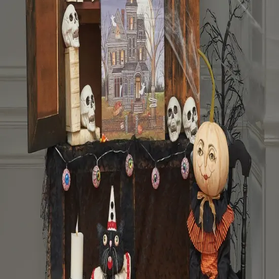 39.37"Light Up Eyes Vertically Hanging Halloween Decorative Garland {3}