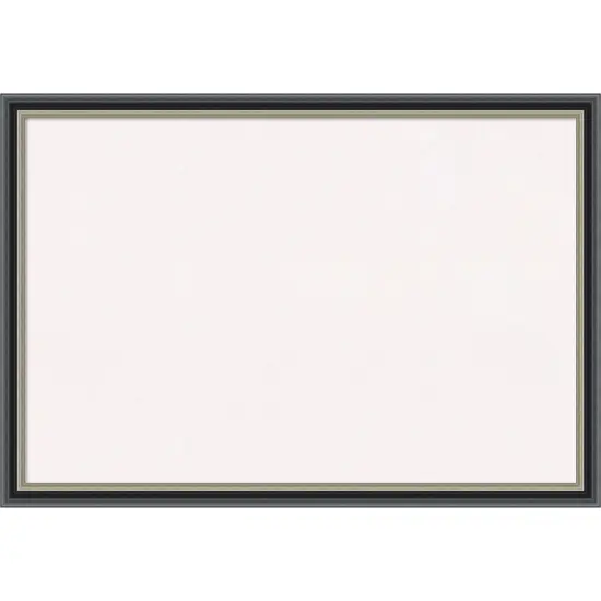 Theo Black Silver Wood Framed Corkboard, White Cork {1}