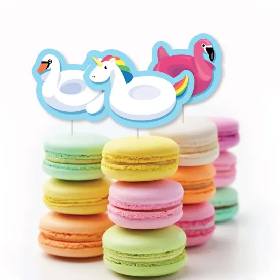 Big Dot of Happiness Make a Splash - Pool Party - DIY Shaped Summer Swimming Party or Birthday Party Cut-Outs - 24 Count {4}