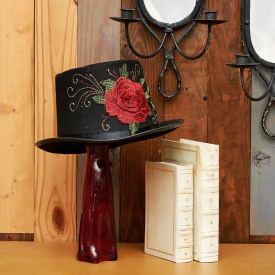 Top Halloween Hat With Rose Halloween Hat {2}