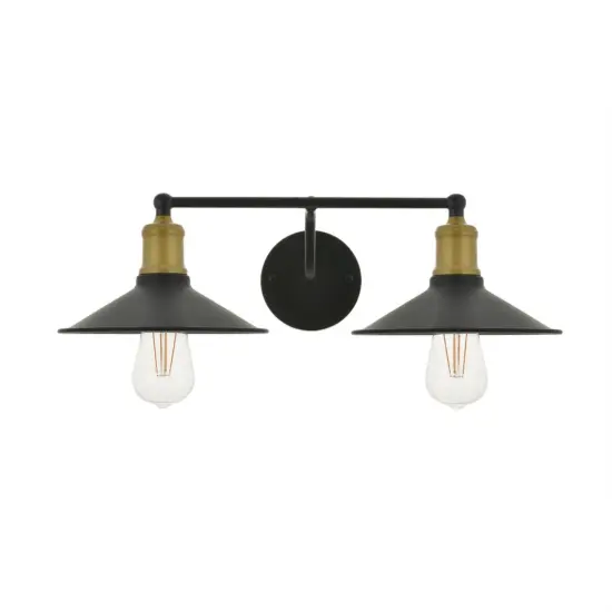 Etude2 light brass and black Wall Sconce {3}