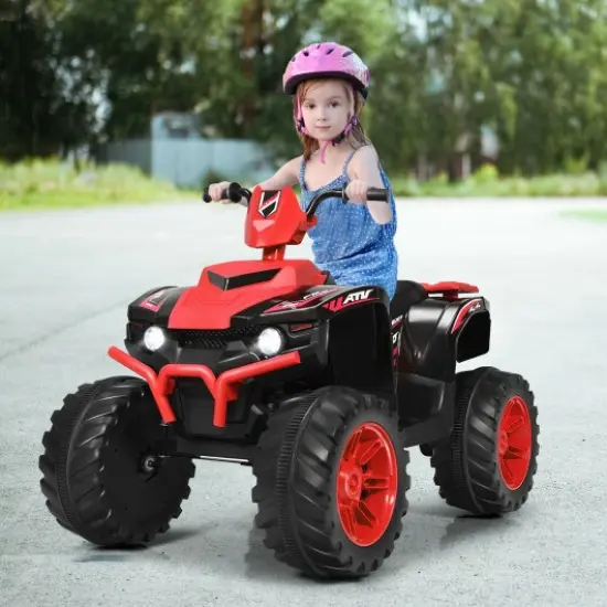 Iron Kids ATV Ride-On with Music, USB and 2 Speeds Red {2}