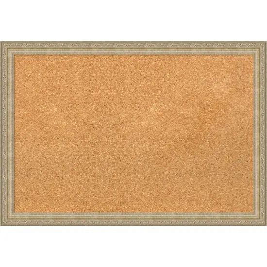 Paris Champagne Framed Corkboard, Natural Cork {1}