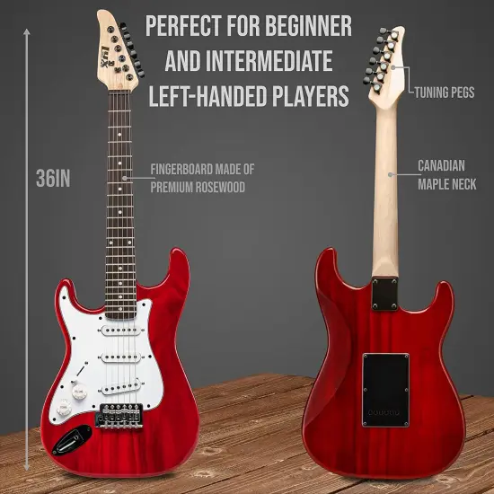 LyxPro 36&rdquo; Stratocaster Electric Guitar Beginner Kit {3}