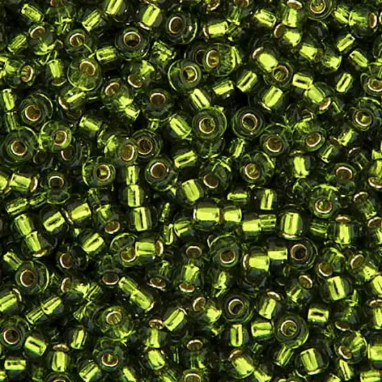 Miyuki 250g Silverlined Round Rocailles Seed Beads, 11/0 Olive #26 {1}