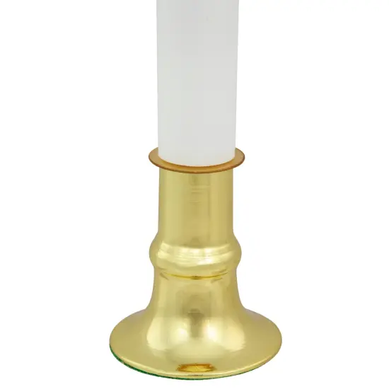 Northlight Single Light Window Candle with Timer - 9" - White {5}