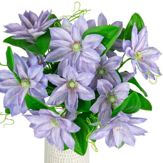 Northlight Real Touch&trade; Purple Artificial Lotus Floral Sprays, Set of 6 - 25" {6}