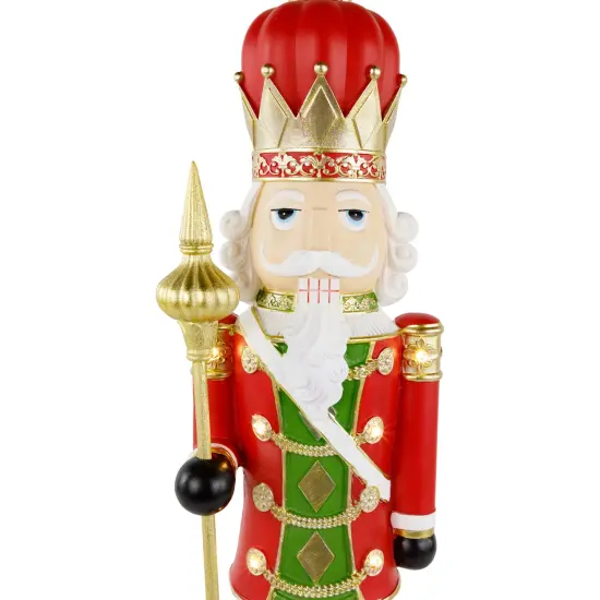 Northlight 22" Red and Gold Christmas Nutcracker with Scepter {7}