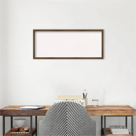 Lucie Wood Framed Corkboard, White Cork Light Bronze {5}
