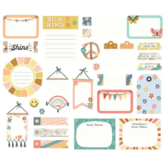 Boho Sunshine Bits & Pieces Die-Cuts 27/Pkg-Journal {3}