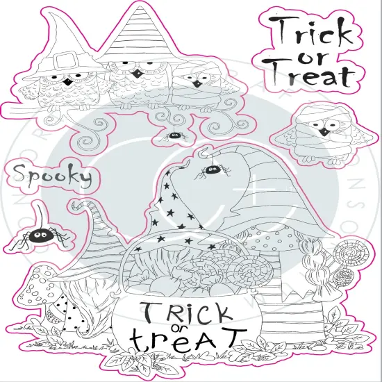 Craft Consortium A5 Clear Stamps-Trick Or Treat {3}