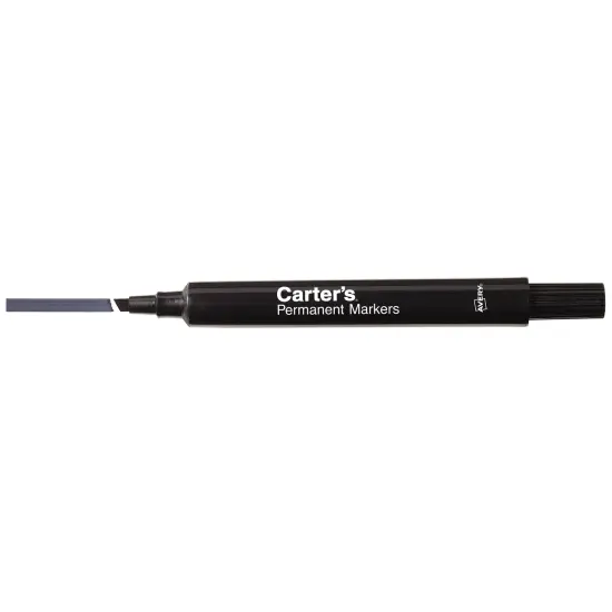 Carter's Permanent Markers, Chisel Tip, Large Desk-Style Size, 12 per Pack, 2 Packs, 24 Black Markers Total (50216) {3}