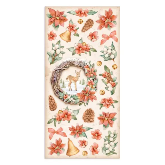 Stamperia Collectables Double-Sided Paper 6"X12" 10/Pkg - Oh-All Around Christmas {4}
