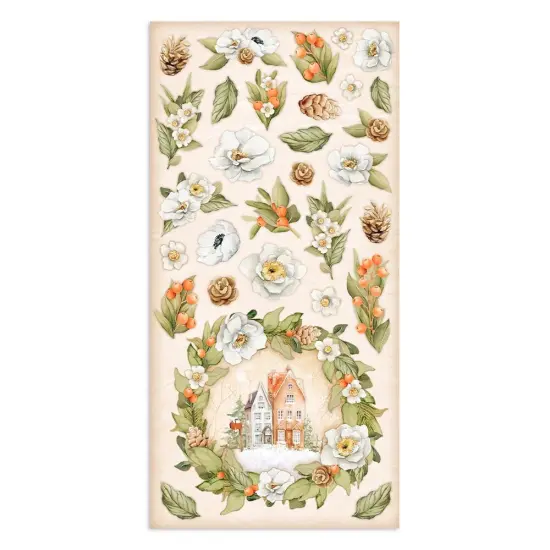 Stamperia Collectables Double-Sided Paper 6"X12" 10/Pkg - Oh-All Around Christmas {6}