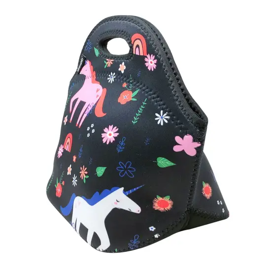 Wrapables Insulated Neoprene Lunch Bag Unicorns {2}