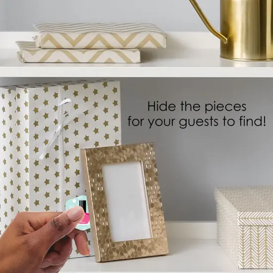 Big Dot of Happiness Spa Day - Girls Makeup Party Scavenger Hunt - 1 Stand and 48 Game Pieces - Hide and Find Game {4}