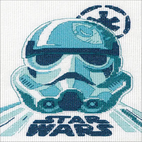 Dimensions Star Wars Counted Cross Stitch Kit 5"X7"-Stormtrooper {3}