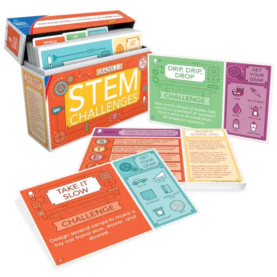 Carson Dellosa Stem Challenges, Seasonal, Physical, Life, Earth and Space Science Kits for Kids Ages 8-12, Educational Games and Experiments for 3rd Grade and Up {1}