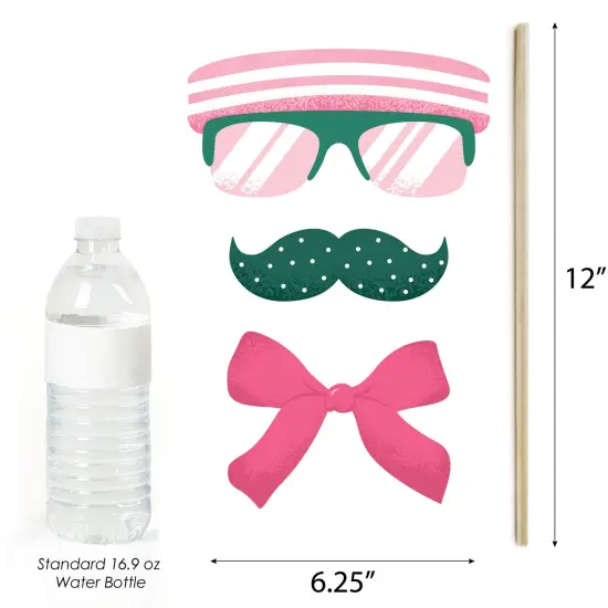 Big Dot of Happiness Pink Pickleball - Country Club Party Photo Booth Props Kit - 20 Count {5}