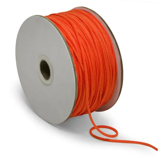 1/8" Soft Knit Elastic Cord - 100 Yard Spool Orange {1}
