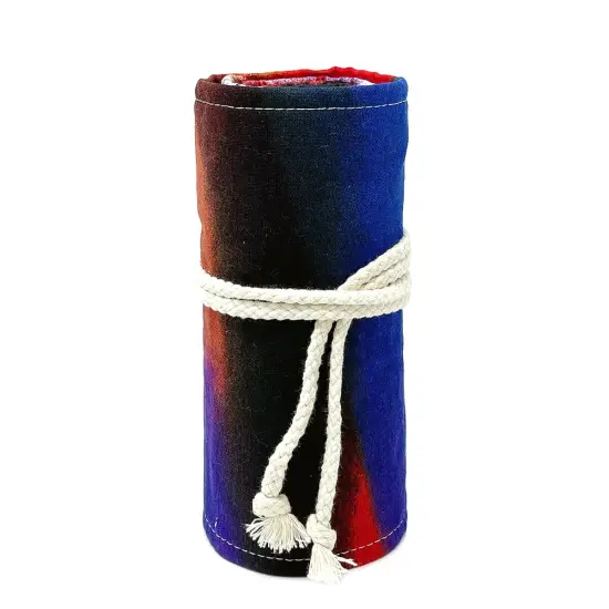 Wrapables Pencil Roll Organizer, Colored Pencil Wrap Pouch (72 slots) Dusk {4}