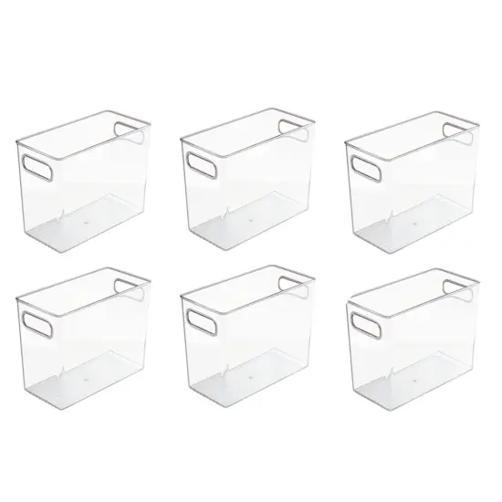 mDesign Plastic Kitchen Food Storage Bin with Handles, 6 Pack {4}