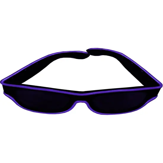 Blue Party Wire &reg; EL Wire Lite-up Wayward Traveler Glasses {1}