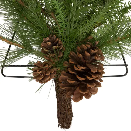 Northlight 21" Pine Christmas Tree Wall Hanging Decoration with Pinecones Green {5}