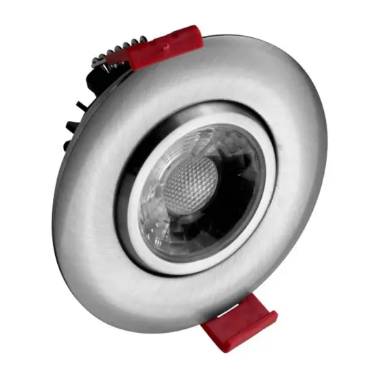 NICOR 3-inch LED Gimbal Recessed Downlight in Nickel, 2700K {2}
