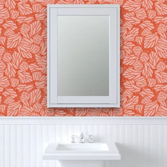 Pre-Pasted Wallpaper 2FT Wide Animal Print Modern Abstract Insect Nature Custom Pre-pasted Wallpaper by Spoonflower {6}