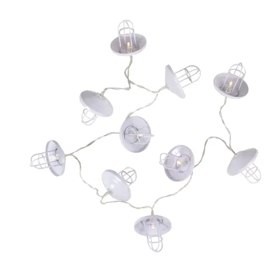 Northlight LED Lantern Christmas Light Set - 3' Clear Wire - 10ct White {6}